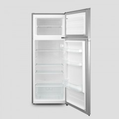 Inventor Ψυγείο Δίπορτο 204lt NoFrost Υ143xΠ55xΒ55εκ. Ασημί DP1430SEL